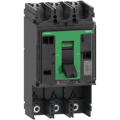 circuit breaker basic frame, ComPacT NSX400F, 36 kA at 415 VAC 50/60 Hz, 400 A, without trip unit, 3 poles - 1