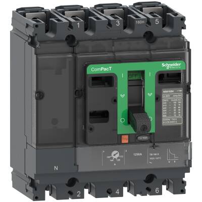 Circuit breaker ComPacT NSX100H, 70kA at 415VAC, TMD trip unit 32A, 4 poles 4d - 1
