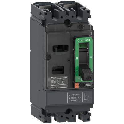 Circuit breaker ComPacT NSX100S AC/DC, 70kA at 415VAC, TMD trip unit 63A, 2 poles 2d - 1