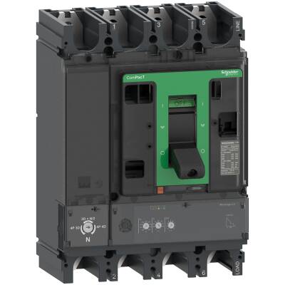 Circuit breaker ComPacT NSX400HB1, 75kA at 690VAC, MicroLogic 2.3 trip unit 400A, 4 poles 4d - 1