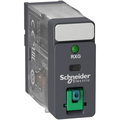 Harmony, Interface plug-in relay, 10 A, 1 CO, with LED, with lockable test button, 110 V DC - 1