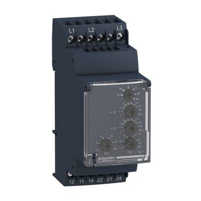 Harmony, Modular 3-phase voltage control relay, 5 A, 2 CO, 220…480 V AC - 1