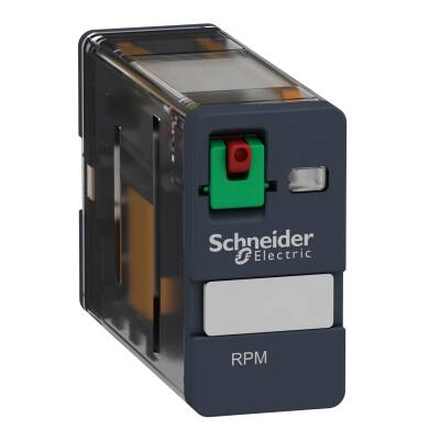 Harmony, Power plug-in relay, 15 A, 1 CO, with lockable test button, 230 V AC - 1