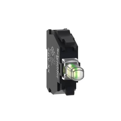 Harmony XB4, Light block for head Ø22, white, integral LED, 24 V AC/DC - 1