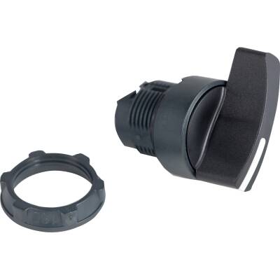 Harmony XB5, Selector switch head, plastic, black, Ø22, long handle, 2 positions, stay put - 1