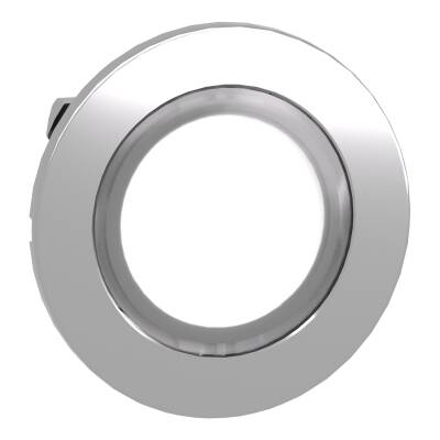 Head for illuminated push button, Harmony XB4, flush mounted white flush caps illum pushbutton integral LED push - 1