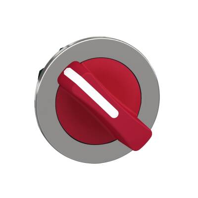 Head for selector switch, Harmony XB4, flush mounted red 2 position stay put - 1