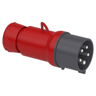 PratiKa wander plug - straight - 32 A - 3P + N + E - 380...415 V AC - IP44 - 1