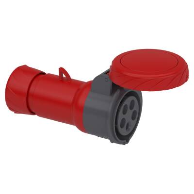 PratiKa wander socket - straight - 16 A - 3P + N + E - 380...415 V AC - IP67 - 1