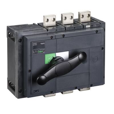 switch disconnector, Compact INS1250 , 1250 A, standard version with black rotary handle, 3 poles - 1