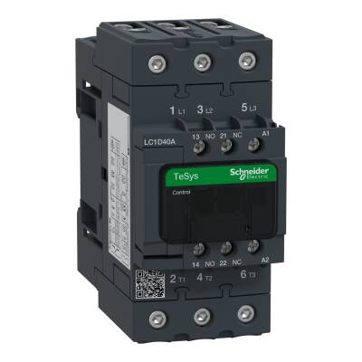 TeSys D contactor - 3P(3 NO) - AC-3 - <= 440 V 40 A - 380 V AC 50/60 Hz coil - 1