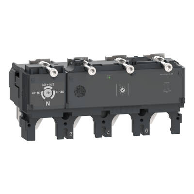 trip unit MicroLogic 1.3 M for ComPacT NSX 630 circuit breakers, electronic, rating 500 A, 4 poles 3d - 1