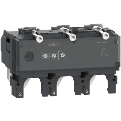 trip unit MicroLogic 2.3 for ComPacT NSX 400/630 circuit breakers, electronic, rating 250A, 3 poles 3d - 1