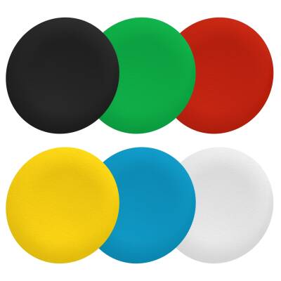 6 colors choice plain cap for flush mounted push button - 1