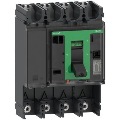 circuit breaker basic frame, ComPacT NSX630F, 36 kA at 415 VAC 50/60 Hz, 630 A, without trip unit, 4 poles - 1