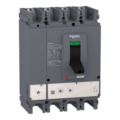 circuit breaker EasyPact CVS400N, 50 kA at 415 VAC, 400 A rating ETS 2.3 electronic trip unit, 4P 4d - 1