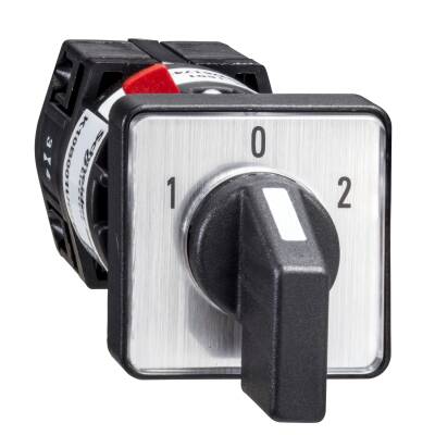 Harmony K1, K2, Cam changeover switch, 3 poles, with off position, 60° switching angle, 10 A, for Ø 16 or 22 mm - 1