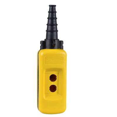 Harmony XAC, Empty pendant control station, plastic, yellow, 2 cut-outs - 1