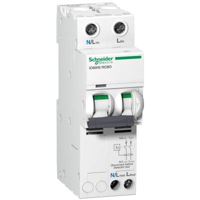 iC60H2 - earth leakage circuit breaker - 2P - C curve - 10 A - 30m A - 240 V - 1