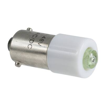 LED bulb with BA9s base - green - 48 V AC/DC - 1