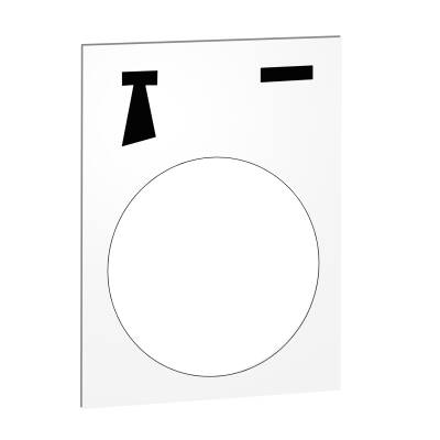 legend - 30 x 40 mm - white - start klaxon - 1