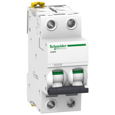 Miniature circuit-breaker, Acti9 iC60H, 2P, 20 A, C curve, 10000 A (IEC 60898-1), 15 kA (IEC 60947-2) - 1