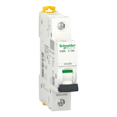 Miniature circuit-breaker, Acti9 iC60L, 1P, 10 A, C curve, 15000 A (IEC 60898-1), 25 kA (IEC 60947-2) - 1