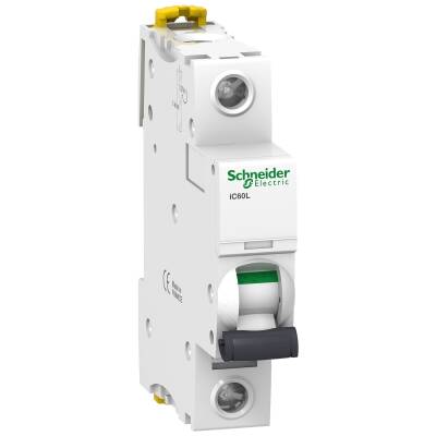 Miniature circuit-breaker, Acti9 iC60L, 1P, 40 A, K curve, 15000 A (IEC 60898-1), 20 kA (IEC 60947-2) - 1