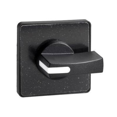 operating head 45 x 45 mm - black color - black handle - blank for engraving - 1