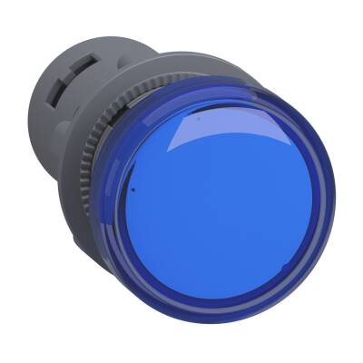 Pilot light, plastic, blue, Ø 22 mm, with integral LED, 110 V AC/DC, Anti-interference - 1