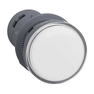 Pilot light, plastic, white, Ø 22 mm, with integral LED, 24 V AC/DC - 1