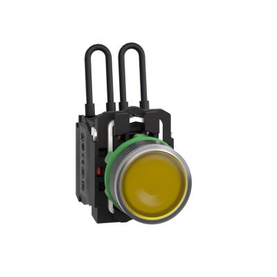 Push to test pilot light, Harmony XB5, 110 120 V amber - 1