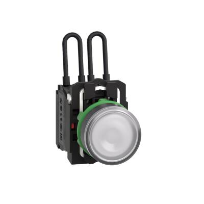 Push to test pilot light, Harmony XB5, 24 V white - 1
