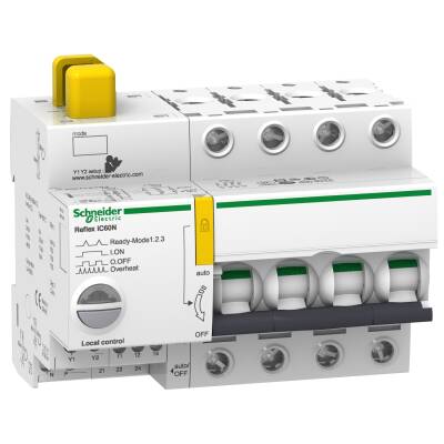 Reflex iC60N Ti24 10 A 4P curve C integrated control MCB - 1