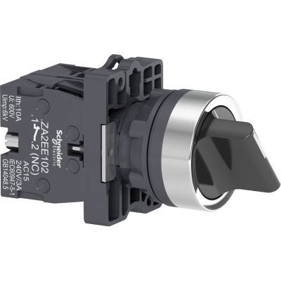 selector switch - Ø22 - standard handle - 2 positions - 1NO+1NC - 1