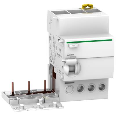 Vigi iC60 - earth leakage add-on block - 3P - 25A - 30mA - AC type - 1