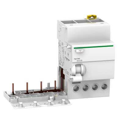 Vigi iC60 - earth leakage add-on block - 4P - 25A - 300mA - AC type - 1